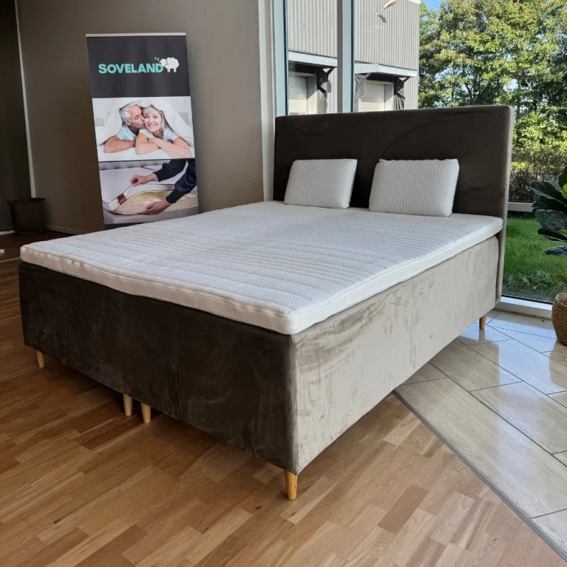 UDSTILLINGSMODEL  - ProSleep Supreme - Kontinentalseng 180x200 - Full cover - Sand